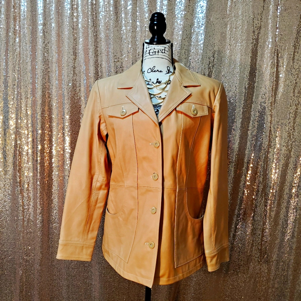 Tan Wilsons Leather Retro Coat